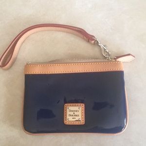 Dooney & Bourke Shiny Dark Blue Wallet/Wristlet